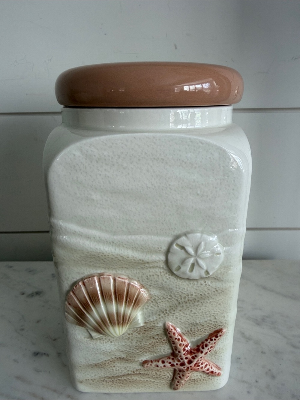 Vintage Otagiri Beachcomber Canister 7 1/4”